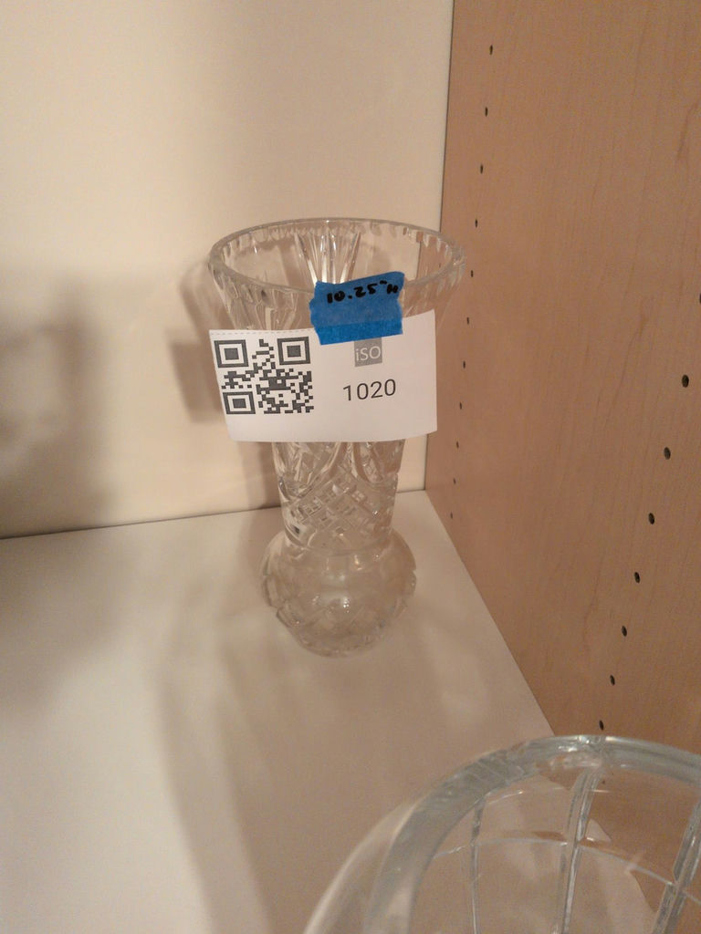 Cut Crystal Glass Vase - image 1 of 6