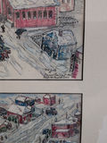 Framed Winter Town Scene Artwork Collage - thumbnail 6 of 9