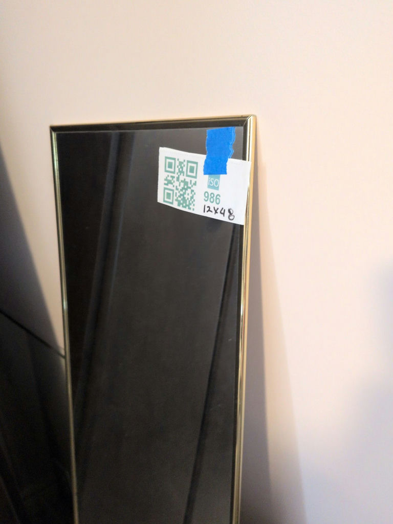 Rectangular Wall Mirror with Gold-Tone Frame - image 2 of 4