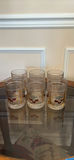 Set of Six Frosted Cherry Pattern Glasses - thumbnail 1 of 4