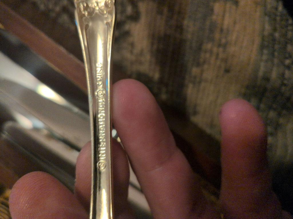 Gold-Tone Flatware Set with Wooden Organizer Tray - image 7 of 7