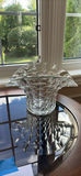 Clear Cut Glass Decorative Bowl or Vase - thumbnail 1 of 3