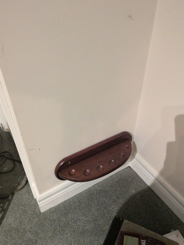 Wooden Wall-Mounted Cue Rack Set - image 2 of 4