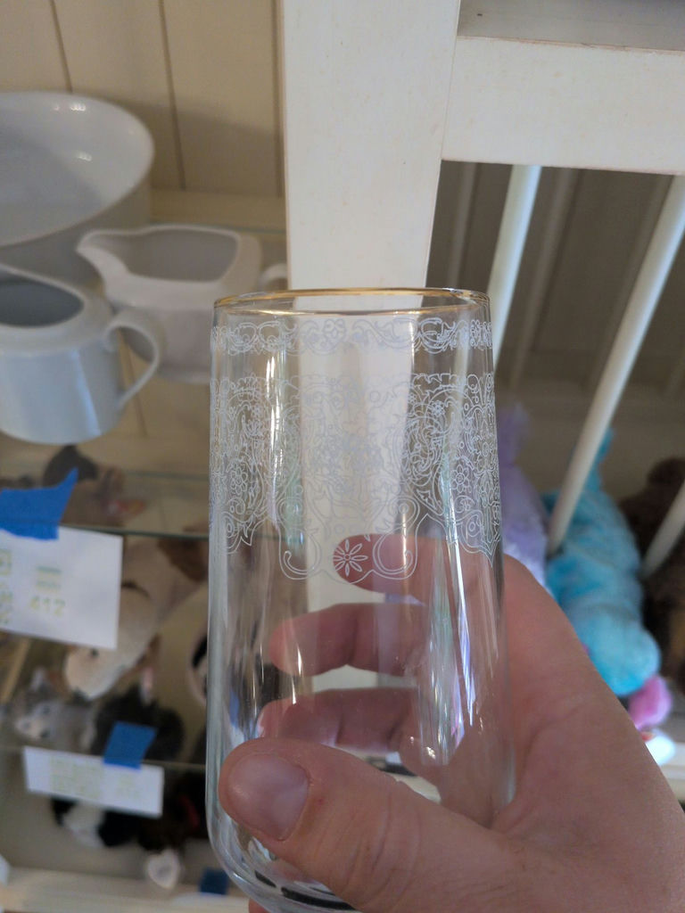 Set of Four Decorative Glass Tumblers - image 3 of 4