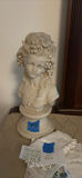 Decorative Bust Sculpture and Assorted Lace Handkerchiefs - thumbnail 2 of 5