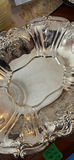 Ornate Silver-Tone Serving Bowl - thumbnail 3 of 4