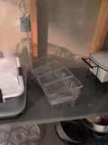 Plastic Bread Box, Covered Tray, and Clear Organizer Bins - thumbnail 3 of 7