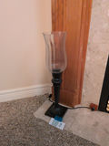 Black Candle Holder With Glass Hurricane Shade - thumbnail 1 of 5