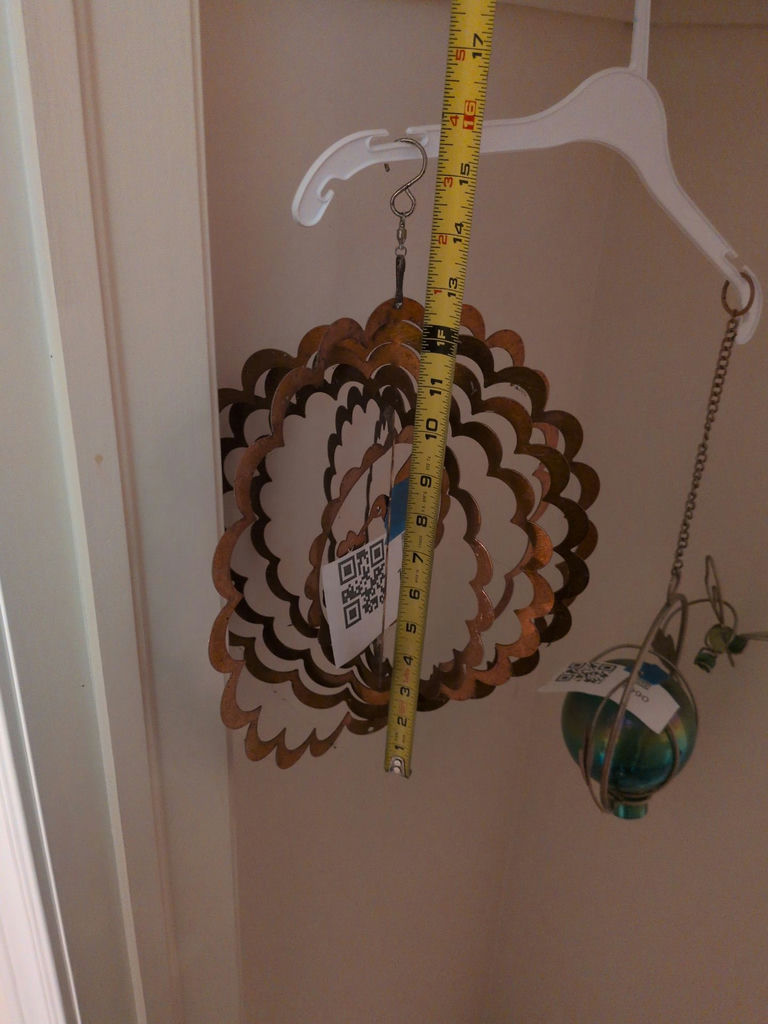 Metal Hanging Wind Spinner Ornament - image 3 of 4