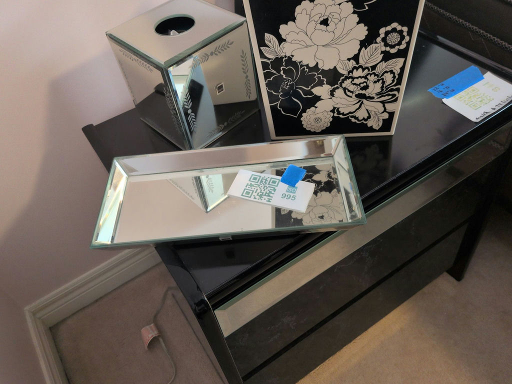 Decorative Wastebasket, Tissue Box Cover, and Tray - image 5 of 5