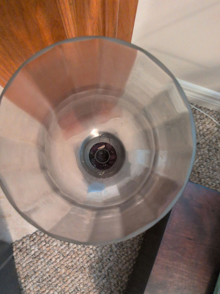 Black Metal Candle Holder with Frosted Glass Hurricane Shade - image 5 of 5
