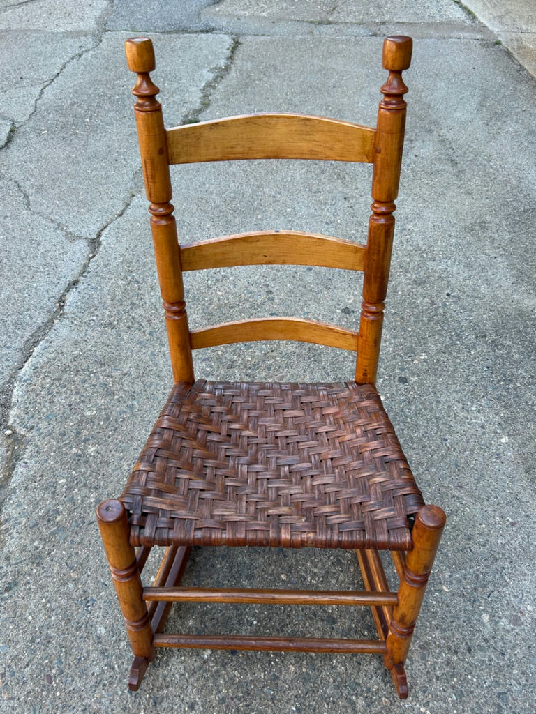 Antique Ladder Back Rocker  - image 4 of 5