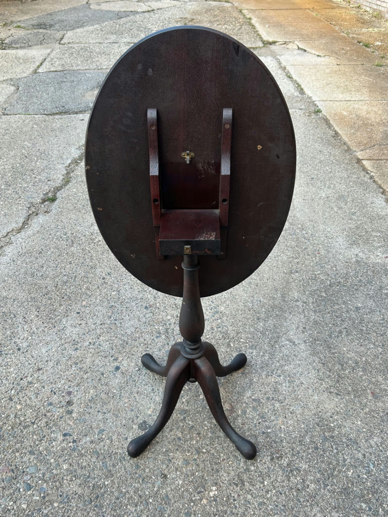 Antique Tilt Top Oval Table  - image 2 of 6