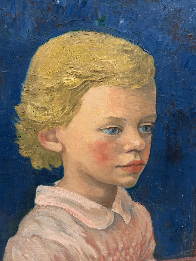 Young Girl Portrait Oil Painting - image 2 of 4
