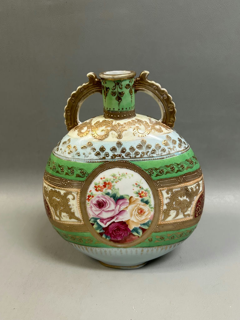 French Moriage Double Handle Ewer  - image 4 of 4