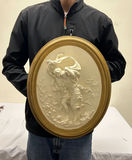 Mid-Century Relief Chalkware Sculpture - thumbnail 3 of 5