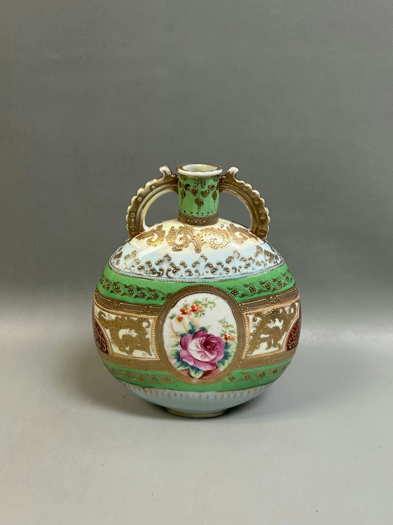 French Moriage Double Handle Ewer  - image 1 of 4