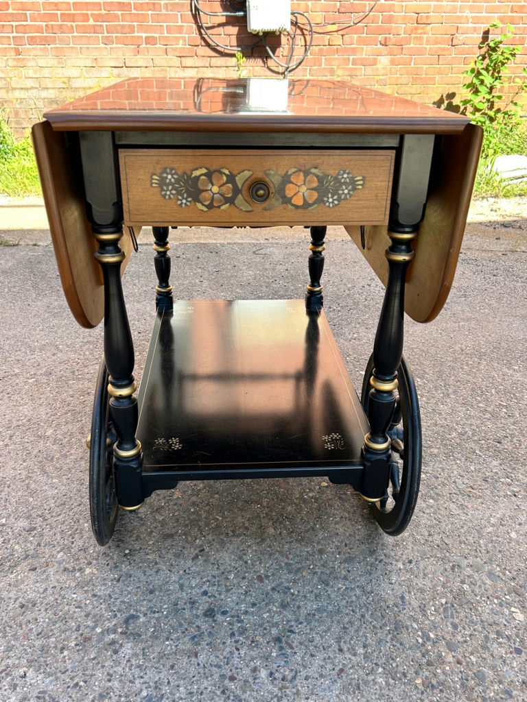 Ethan Allen Drop Leaf Serving Cart - image 4 of 7