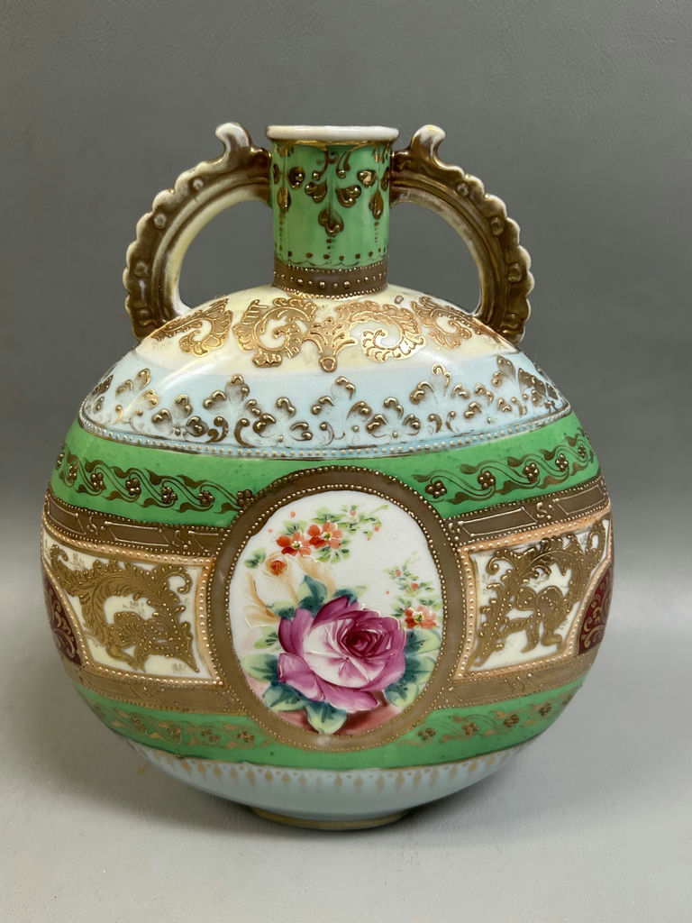 French Moriage Double Handle Ewer - image 3 of 4