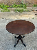 Antique Tilt Top Oval Table  - thumbnail 3 of 6