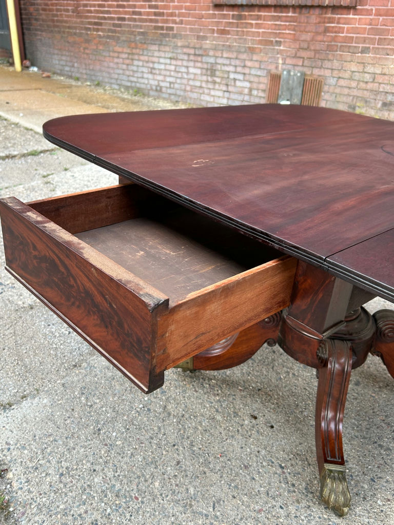 Antique Mahogany Drop Leaf Table  - image 3 of 8