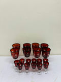 Cristal d'Arques-Durand RubyRed Goblets - thumbnail 1 of 5