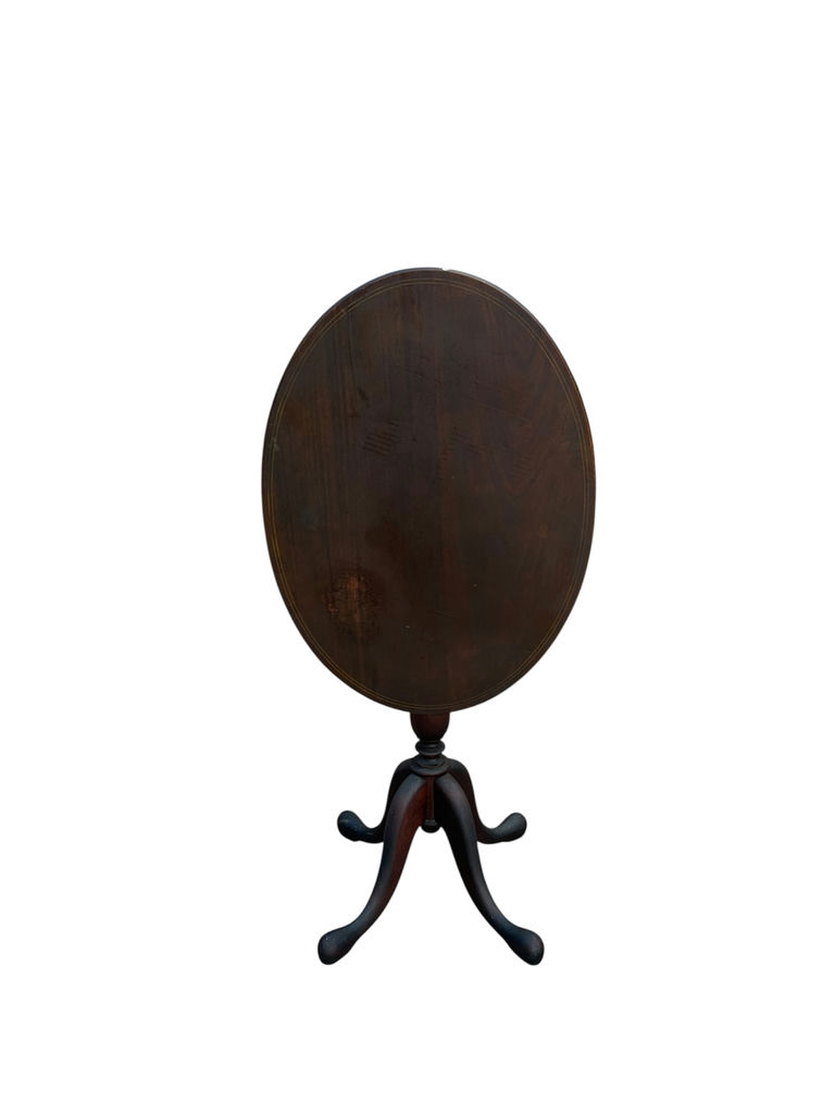 Antique Tilt Top Oval Table  - image 1 of 6