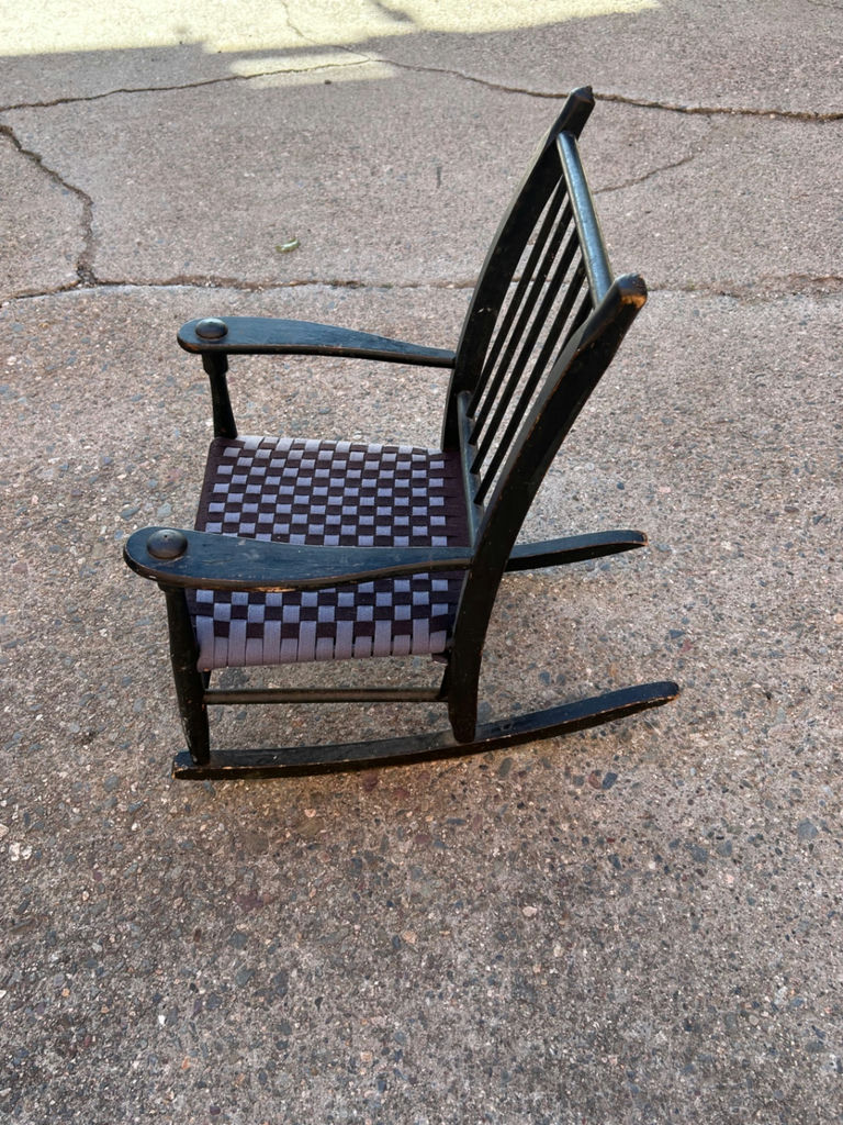 Upholstered Child’s Rocker  - image 3 of 4