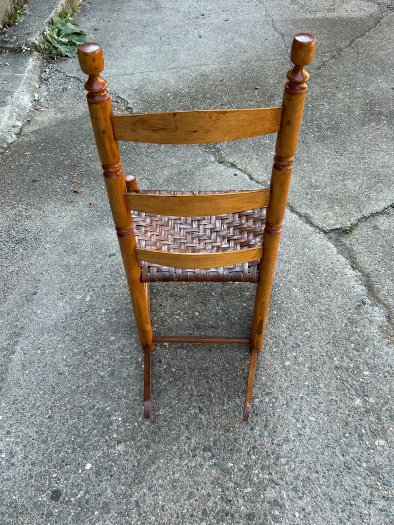 Antique Ladder Back Rocker - image 3 of 5
