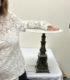 Italian Marble Top Pedestal Table - thumbnail 3 of 7