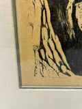 Landscape Woodcut Impressionism Signed  - thumbnail 2 of 5