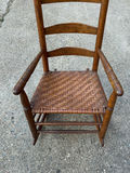 Antique ladder Back Rattan Seat Rocker - thumbnail 6 of 6