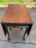 Mahogany Drop Leaf Dinning Table - thumbnail 3 of 7