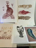 Five numbered prints by Rikki on paper - thumbnail 1 of 14