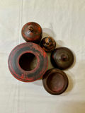 Folk Art Wood containers and Tray - thumbnail 2 of 5