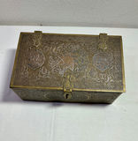Wood and Metal Inlay Boxes and Metal vase - thumbnail 3 of 13