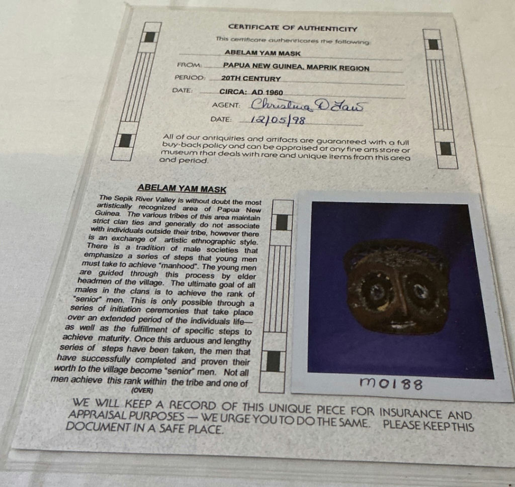Abelam Yam Masks - image 8 of 9