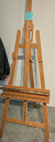 Wooden Artist Easel and 4 large canvases - thumbnail 1 of 8