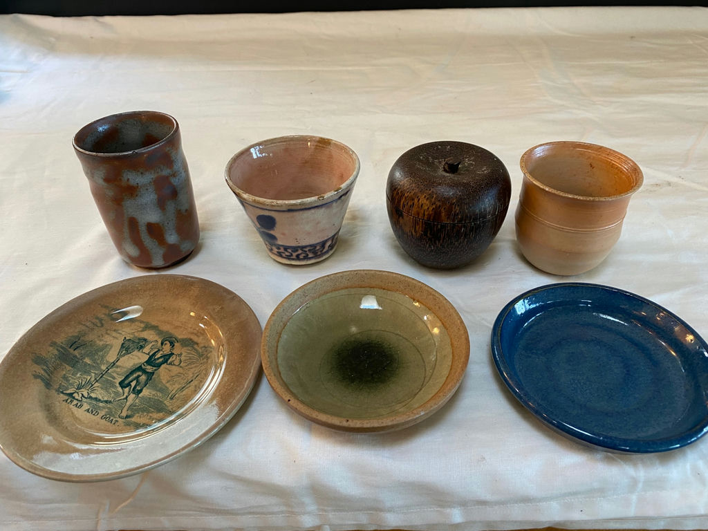 Hand Made pottery bowls, spoons, and drinking cups - image 17 of 22
