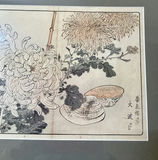 Antique Japanese woodblock framed prints and ceramics - thumbnail 3 of 15