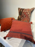 Three unique throw pillows, one Kilm - thumbnail 1 of 5