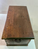 Small Vintage Carved trunk and Wicker basket - thumbnail 6 of 10