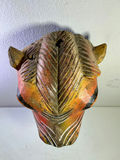 Vintage Hand Carve & Painted Wood Animal Mask - thumbnail 5 of 5