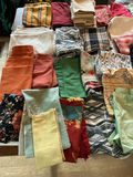 Ethnic fabric napkins and basket - thumbnail 3 of 6