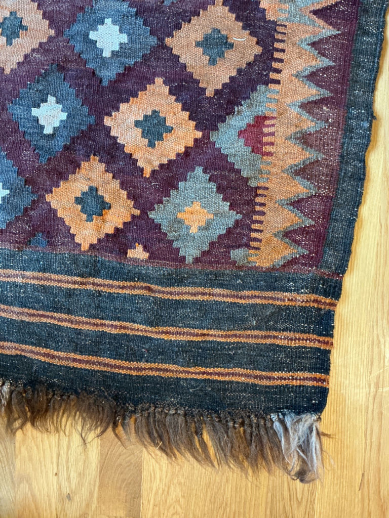 Small Vintge Kilm Wall Hanging - image 4 of 4