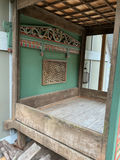 Indonesian Vintage Wood Carved & painted canopy bed - thumbnail 7 of 7