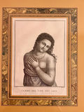 Matching framed Engravings 'Femme Des Iles Des Amis' - thumbnail 2 of 7