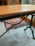 Very long ART table, Solid wood on Metal Pedestals - thumbnail 7 of 9