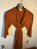 Tekke Turkmen chyrpy coat, and linen wrap dress - thumbnail 6 of 8