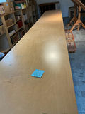 Very long ART table, Solid wood on Metal Pedestals - thumbnail 3 of 9